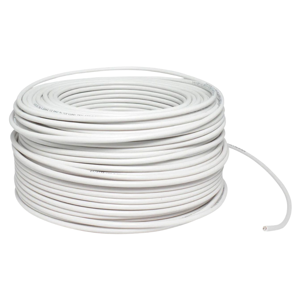Cable Eléctrico THHW-LS Calibre 12 100% Cobre 600V 90°C Caja 100m Color Blanco SLY309 Indiana