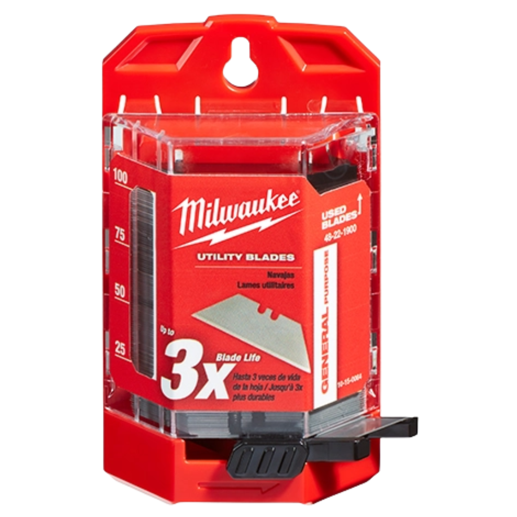 Repuestos de Hoja para Navaja con Dispensador 100pzs 48221900 Milwaukee