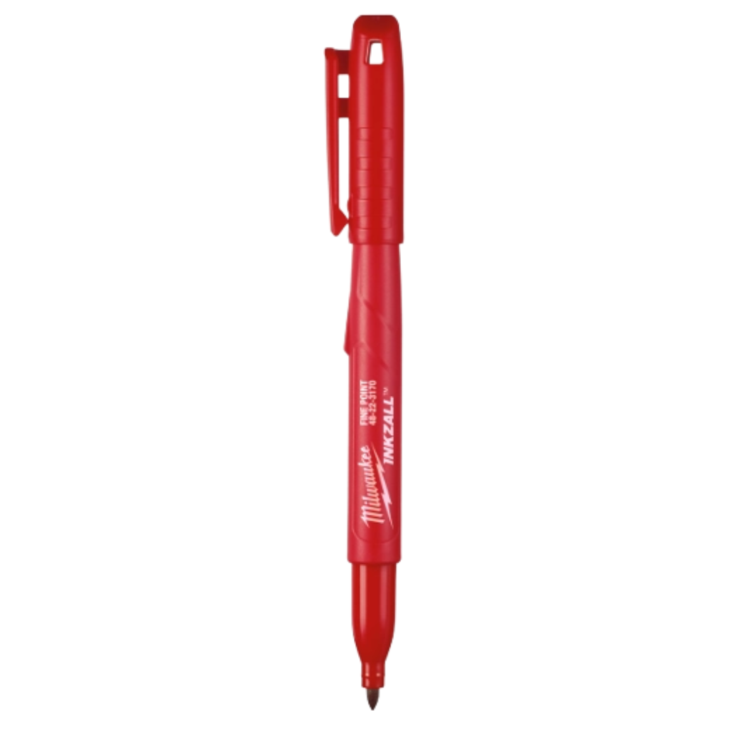 Marcador Rojo de Punta Fina INKZALL 48223170 Milwaukee