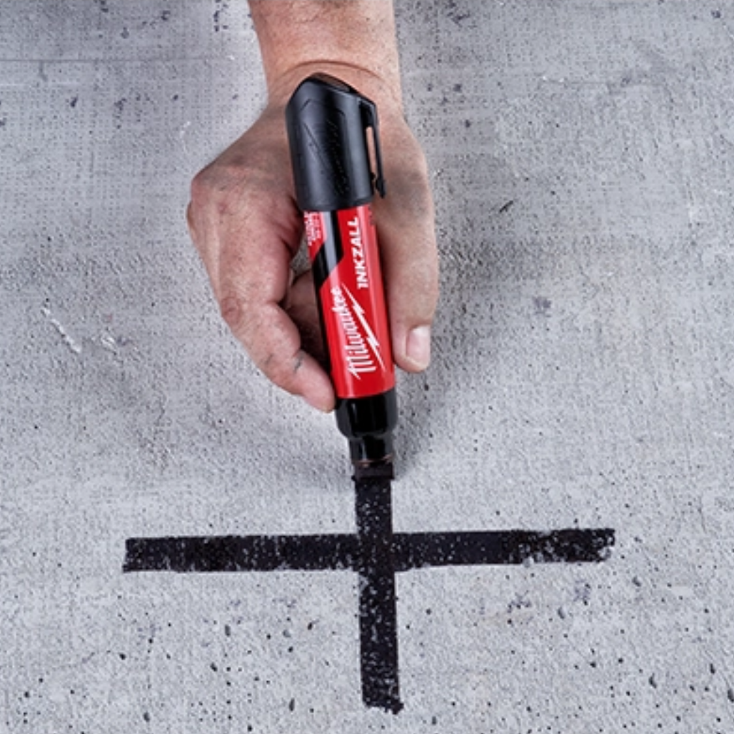 Marcador Negro Punta de Cincel Extra Grande 48223260 Milwaukee