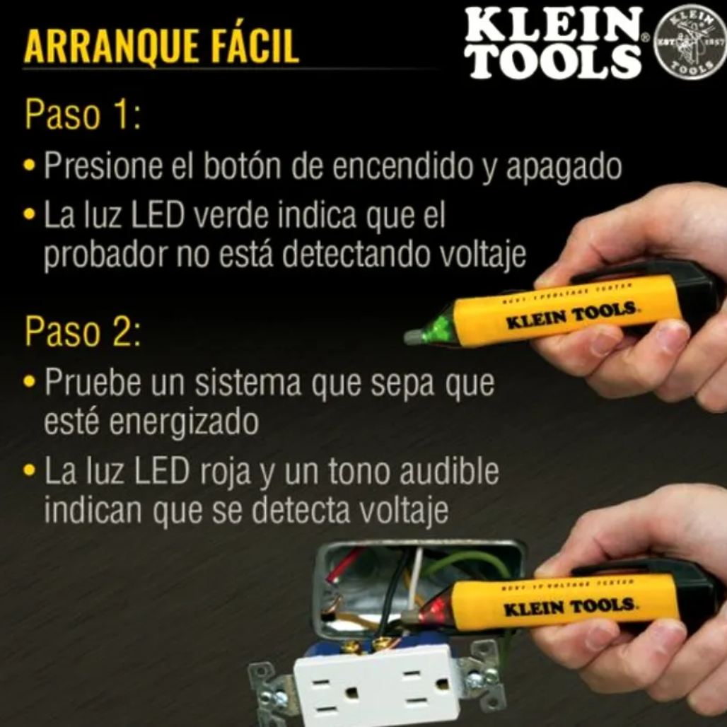 Kit de Electricista 3 Pinzas + Probadores de Voltaje KTM0007 Klein Tools