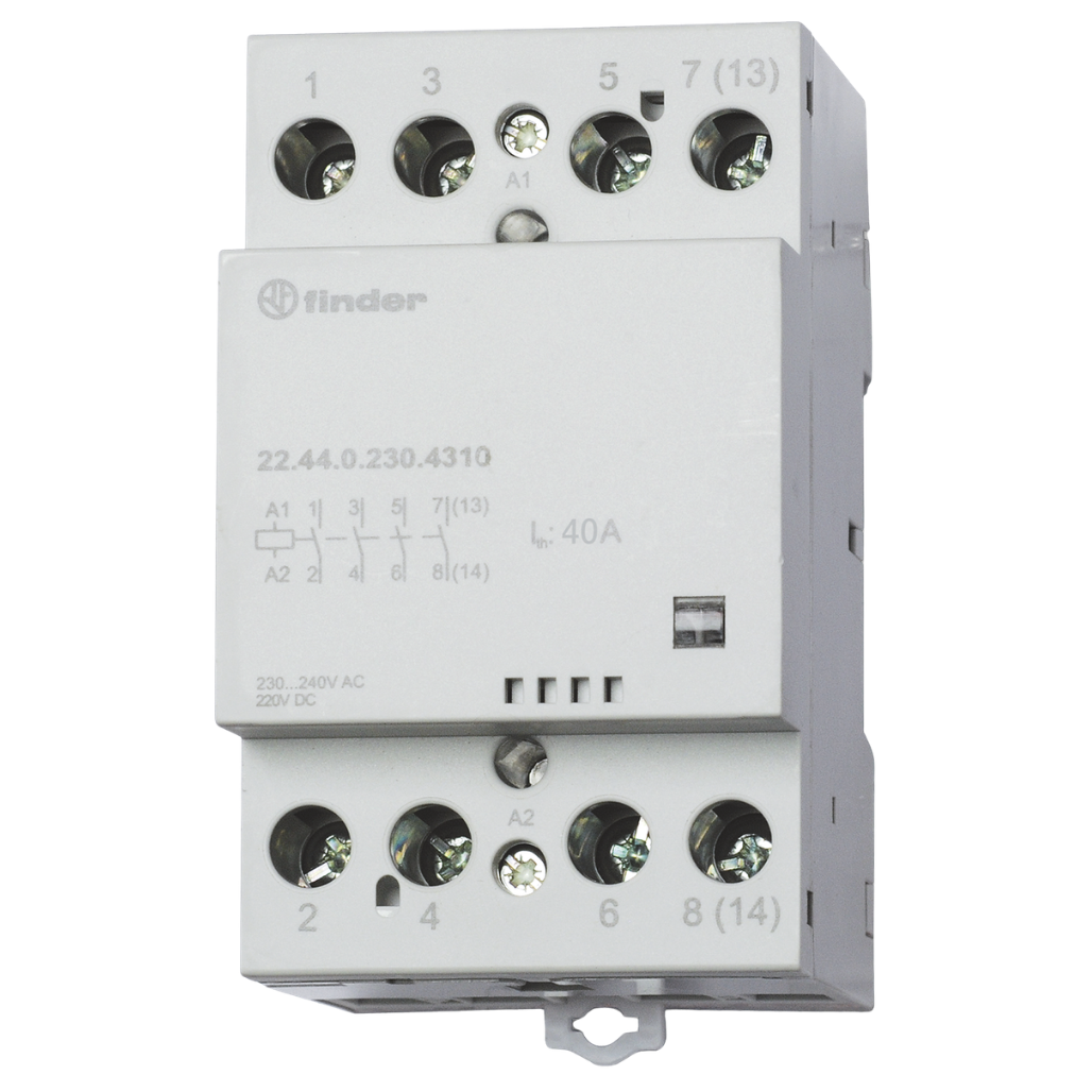 Contactor Modular Tipo 22.44 4 Contactos 40A 224402304310 Finder
