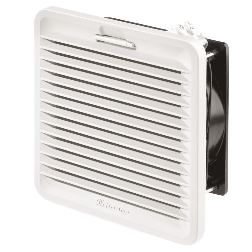 Ventilador con Filtro Tipo 7F.20 120VAC 125X125mm 7F2081202055 Finder