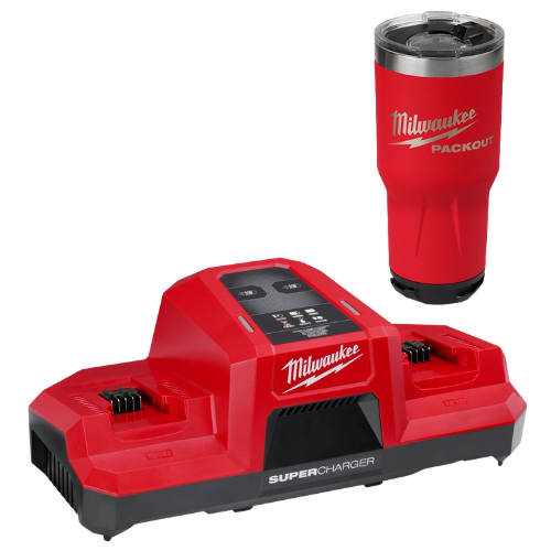 Supercargador de Doble Compartimento M18 48591815 + Regalo Vaso Térmico PACKOUT de 30oz 48828393R Milwaukee