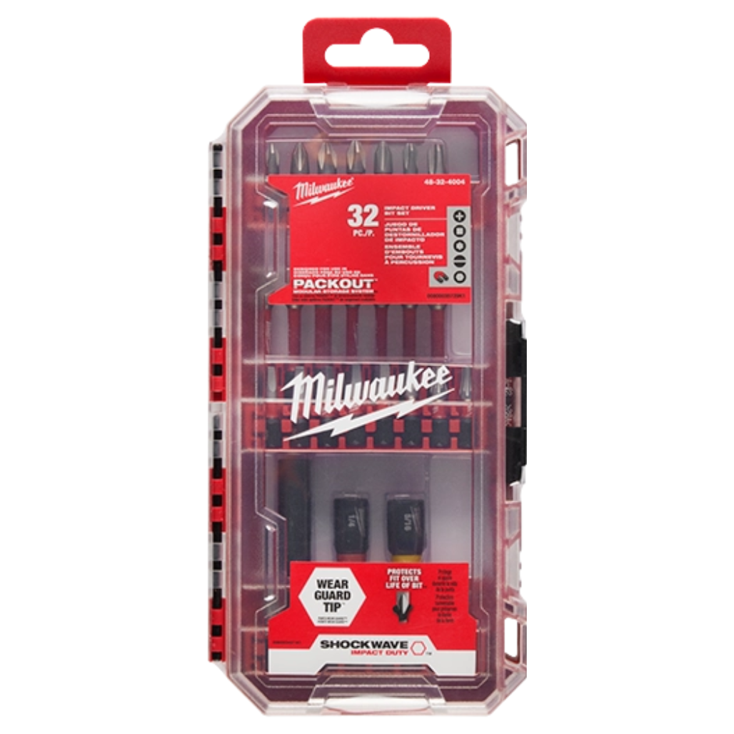 Juego de Puntas de Impacto SHOCKWAVE IMPACT DUTY 32 pzas 48324004 Milwaukee