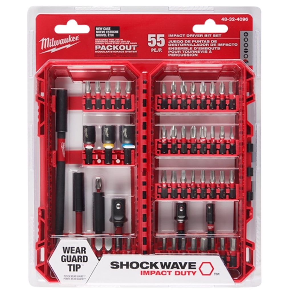 Juego de Brocas para Destornillador SHOCKWAVE 55pzs 48324096 Milwaukee