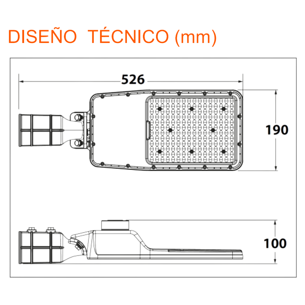 Luminaria Led Vial AREALIGHT PRO 100W 13500lm 5000K NEMA 3 IP66 91387 Ledvance