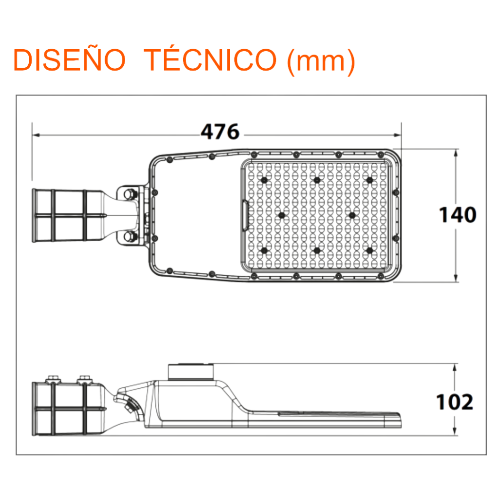 Luminaria Led Vial AREALIGHT PRO 70W 9450lm 5000K NEMA 3 IP66 91386 Ledvance