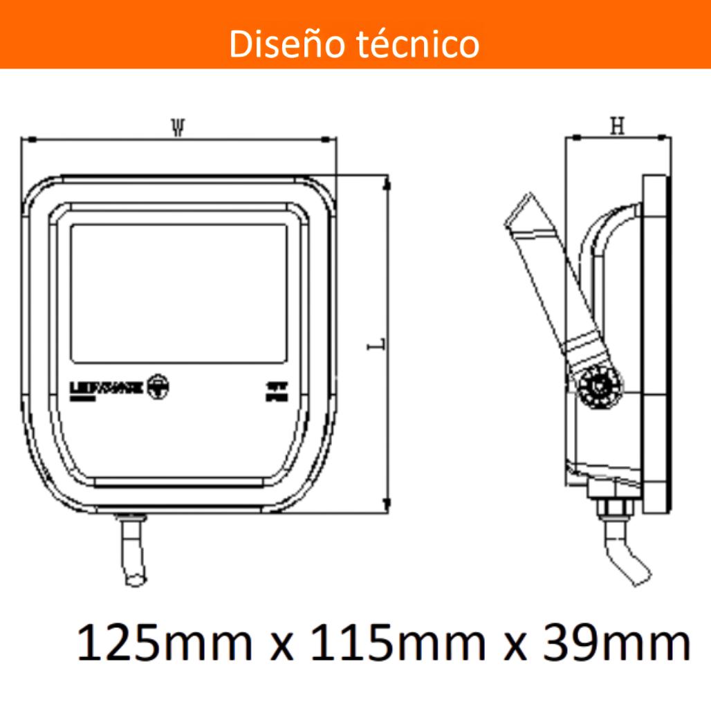 Reflector Led FLOODLIGHT IP65 10W 5000K 100/240V Color Blanco 85292 Ledvance