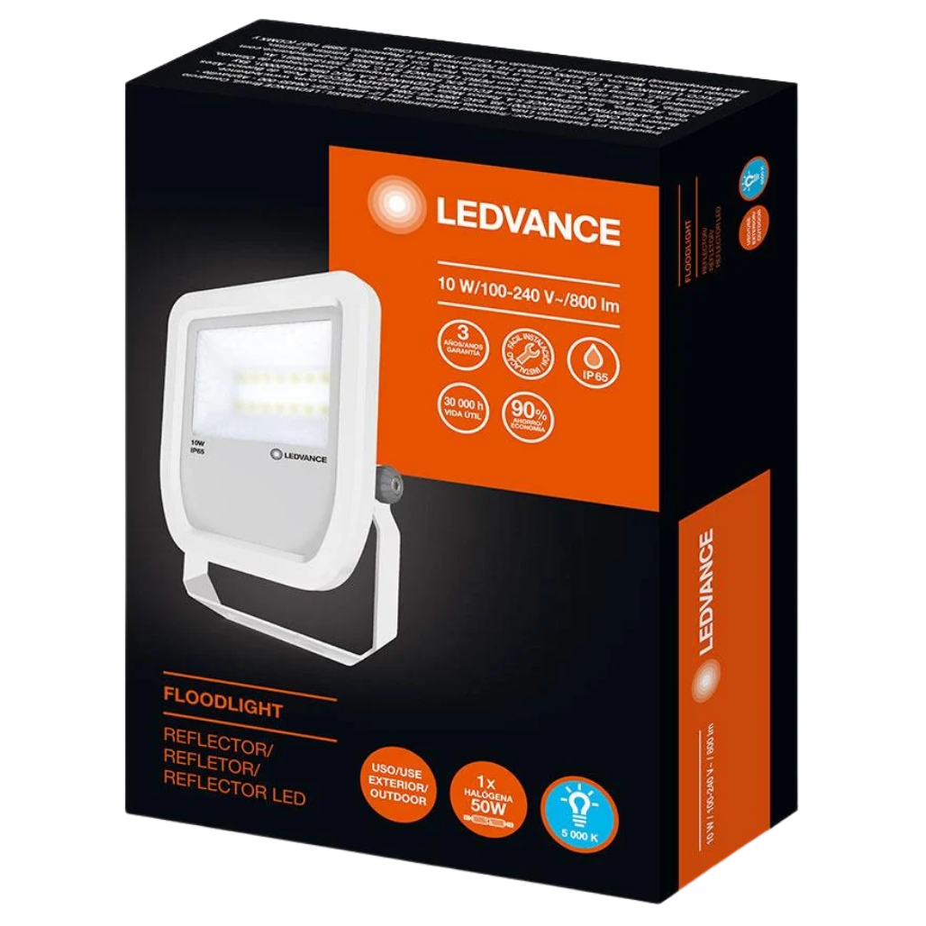 Reflector Led FLOODLIGHT IP65 10W 5000K 100/240V Color Blanco 85292 Ledvance