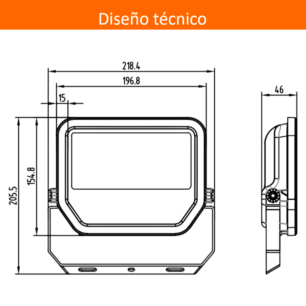 Reflector Led FLOODLIGHT IP65 50W 5000K 100/240V Color Blanco 80648 Ledvance