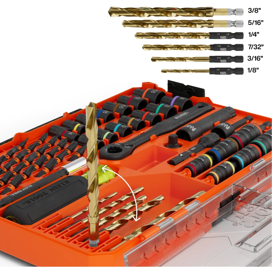 Juego de Dados, Puntas y Brocas  KNECT 65304KNECT Klein Tools