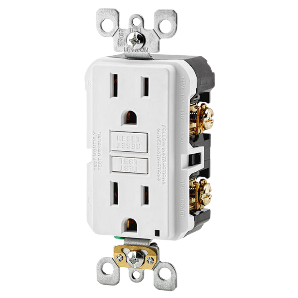 Contacto con Luz Led 15A GFNT1W Leviton