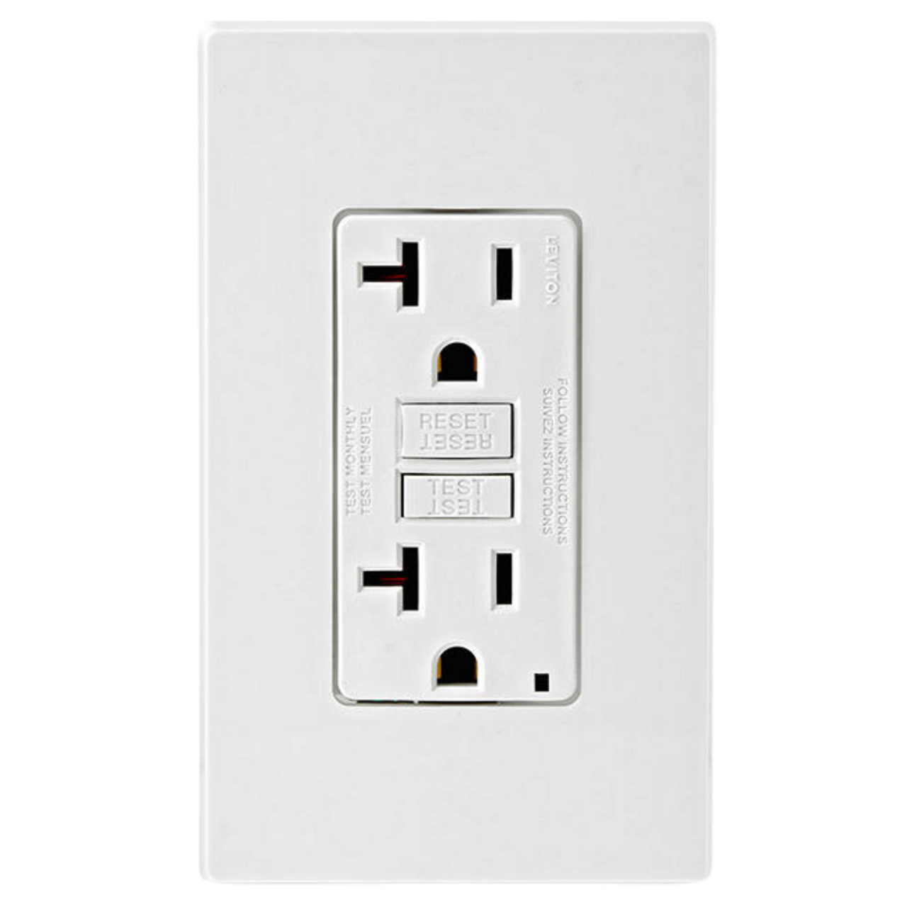 Contacto Dúplex 20A 125V Color Blanco GFNT2W Leviton