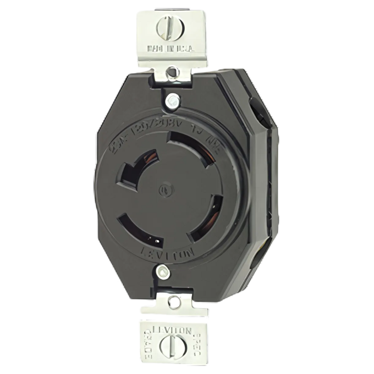 Contacto Fijo Media Vuelta 20A 120/208V 7410B Leviton