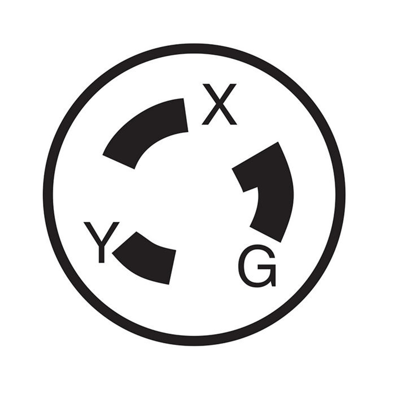 Clavija de Media Vuelta 20A 250V 2321 Leviton