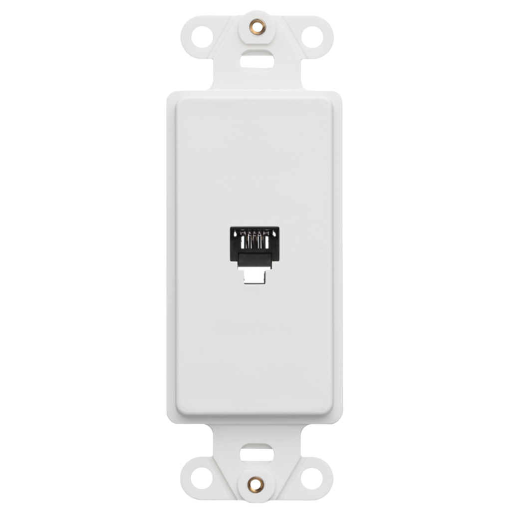 Conector Telefónico RJ11 DECORA Color Blanco 40649W Leviton