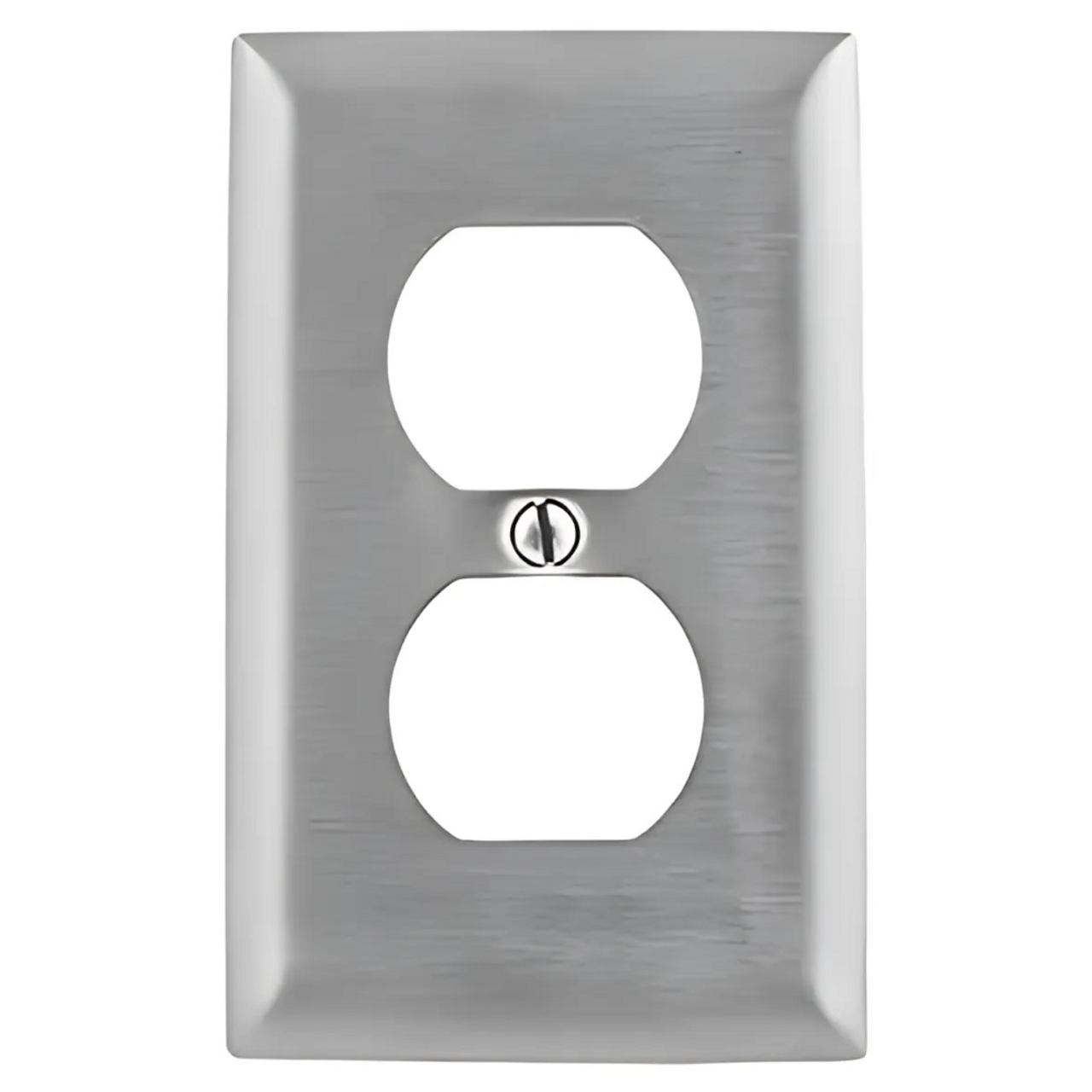 Placa para Contacto Dúplex de Acero Inoxidable SS8 Hubbell