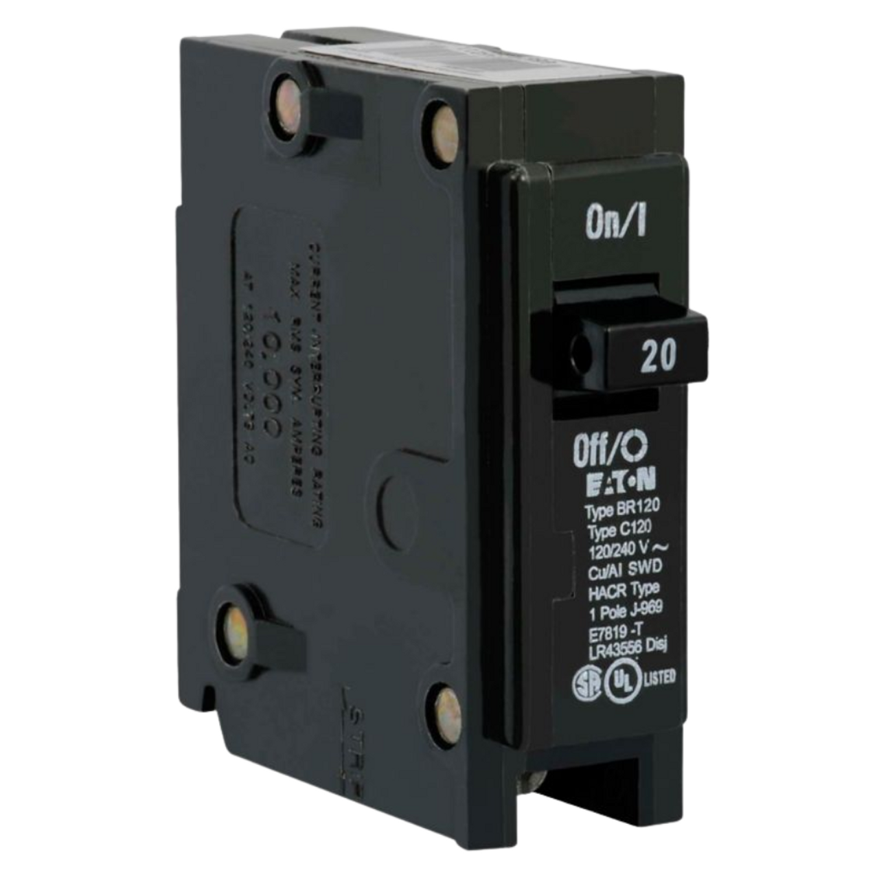 Interruptor Termomagnético Enchufable 1P 20A BR120 Eaton