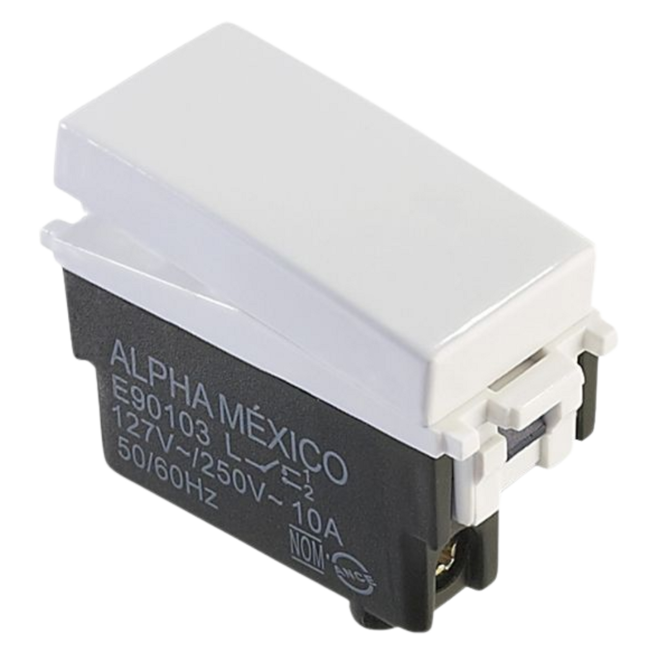 Apagador de Escalera ALPHA  15A 125V Color Blanco E90103 Estevez