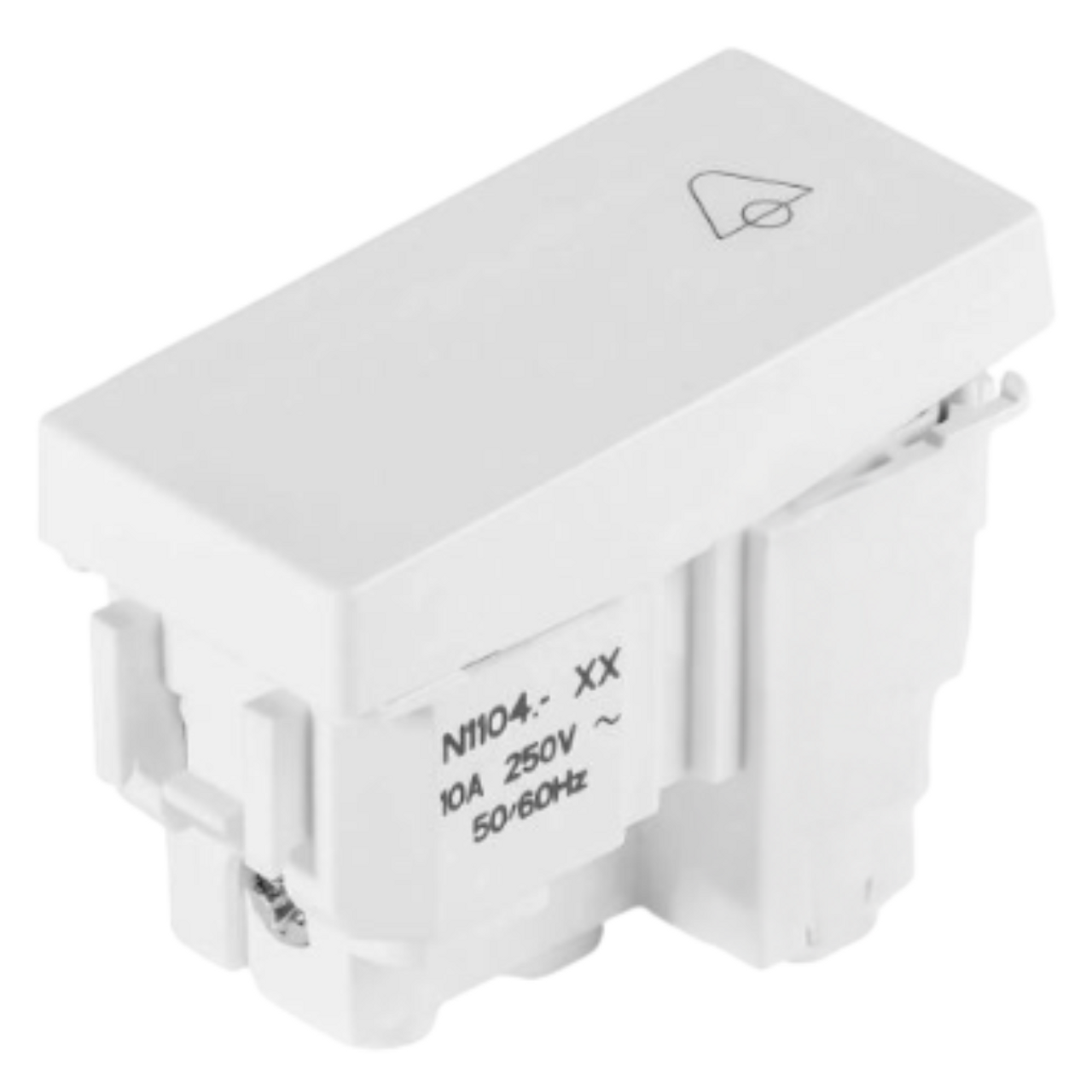Botón Timbre de 1 Módulo UNNO 16A 127V Color Blanco N1104BL Estevez
