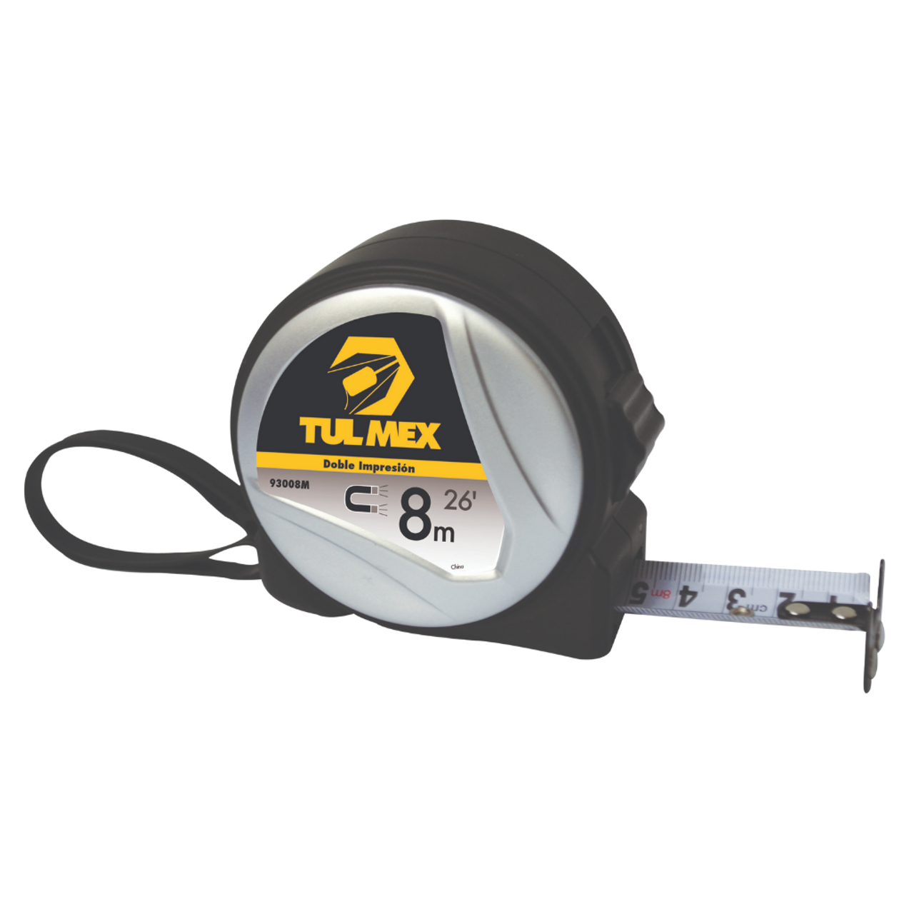 Flexómetro Magnético 8m 93008M Tulmex