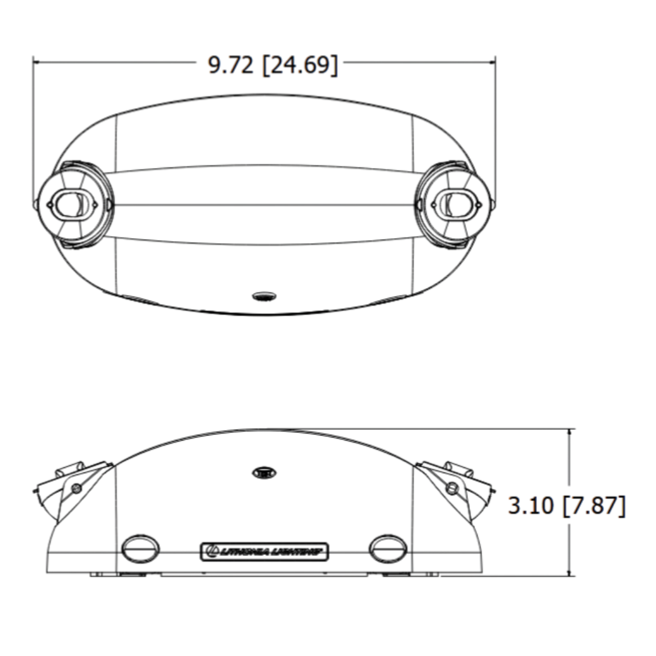 Luminaria de emergencia LED QUANTUM Switchable de 220lm 120/277V ELM2L M12 Lithonia Lighting