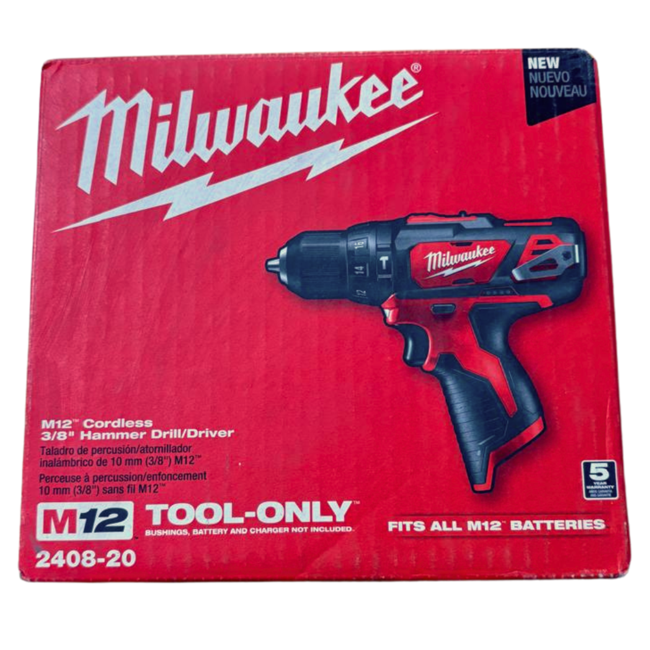 Taladro Percutor/Destornillador M12 FUEL de 3/8in 240820 Milwaukee Outlet