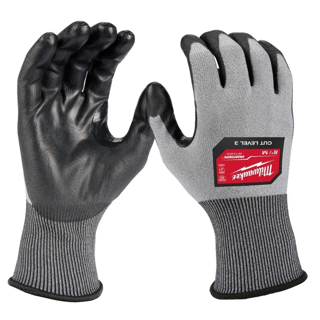 Guantes Anticorte Nivel 3 con Poliuretano Talla Mediana 48738731 Milwaukee