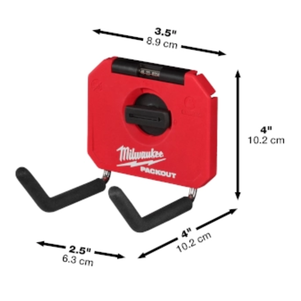 Organizador de Gancho Doble PACKOUT Recto de 4in 48228334 Milwaukee