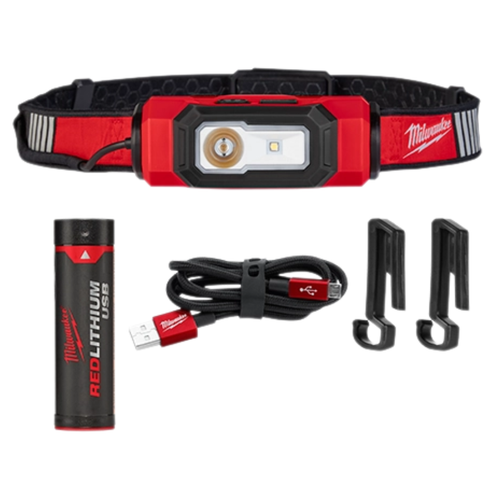 Lámpara de Casco Recargable con USB REDLITHIUM 211621 Milwaukee