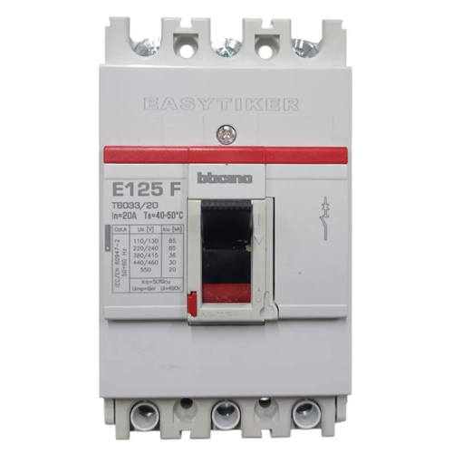 Interruptor Termomagnético 3P 20A T603320 Bticino