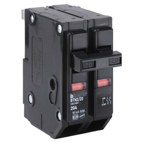 Interruptor Termomagnético 2P 20A 10KA BTN220 Bticino