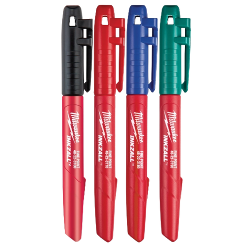 Marcadores de Colores Punta Fina 4pzs 48223106 Milwaukee