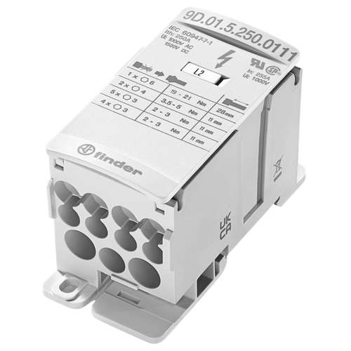 Bloque de Distribución 1 Input 11 Output 250A 9D0152500111 Finder
