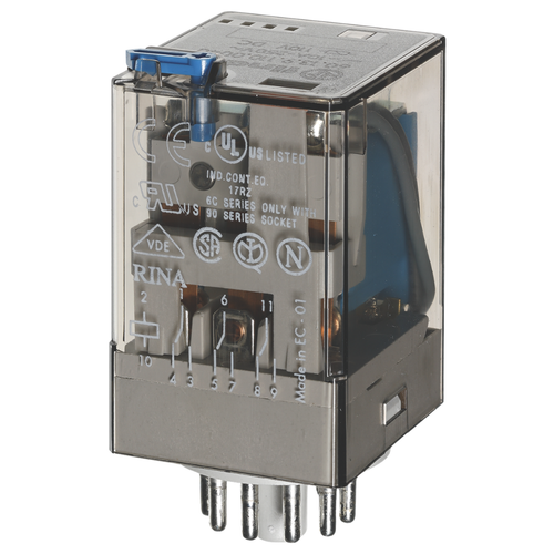 Relé Induatrial Tipo 55.34 4CC 7A 24VDC 553490240040 Finder