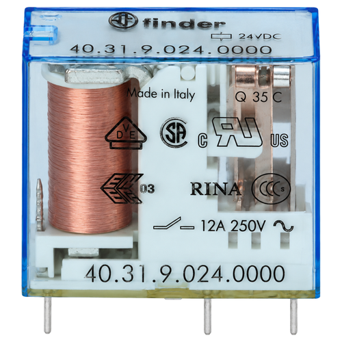 Mini Relé para Circuito Impreso Tipo 40.31 1CC 10A 24VDC 403190240000 Finder