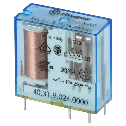 Mini Relé para Circuito Impreso Tipo 40.31 1CC 10A 24VDC 403190240000 Finder