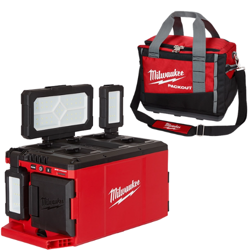 Luz/cargador M18  PACKOUT 235720 + Regalo Maleta de Herramientas PACKOUT de 15in 48228321 Milwaukee