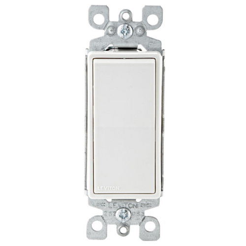 Apagador Simple DECORA 15A 120/277V Color Blanco 56012W Leviton