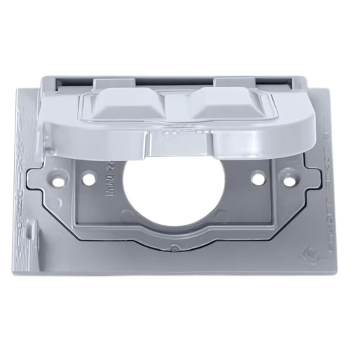 Placa para Contacto de 1 Módulo Resistente a la Intemperie WM1HGY Leviton