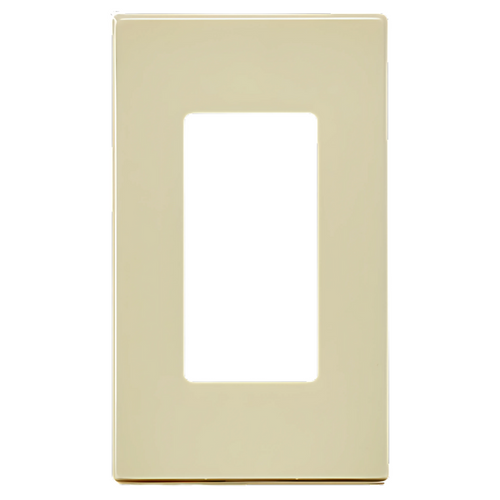 Placa de 1 Módulo DECORA con Chasis Color Marfil 80301SI Leviton