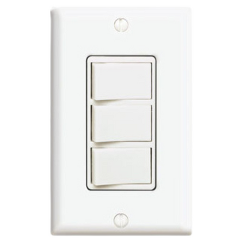 Apagador Triple DECORA 15A 125V Color Blanco 1755W Leviton