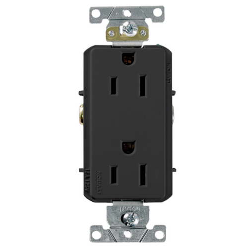 Contacto Dúplex 15A 125V Color Negro 16252E Leviton