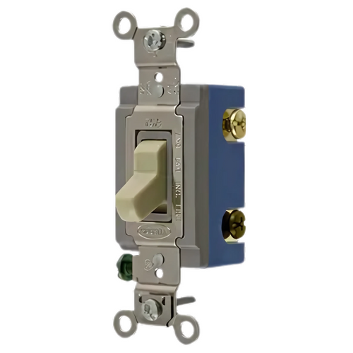 Apagador de Palanca 15A 120/277V Color Marfil HBL1203I Hubbell