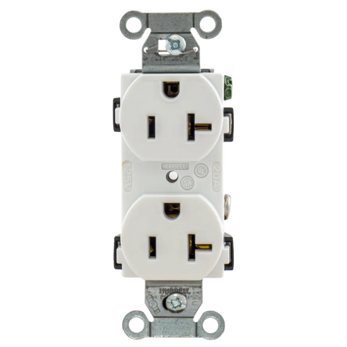 Contacto Dúplex 20A 125V Color Blanco BR20WHI Hubbell
