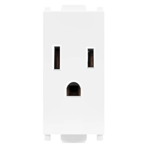 Contacto Simple ALPHA 15A 125V Color Blanco E90110 Estevez