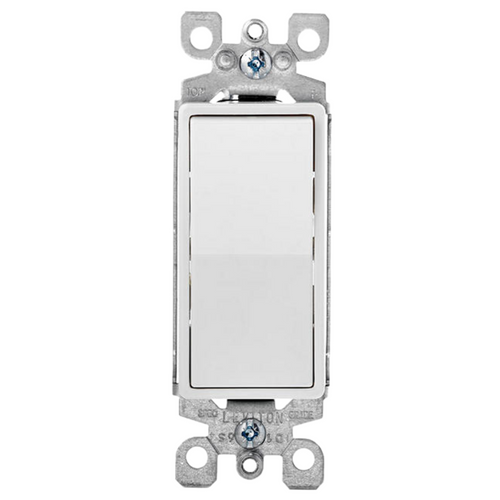 Apagador de Escalera DECORA 15A 120/277V Iluminado Color Blanco 56032W Leviton