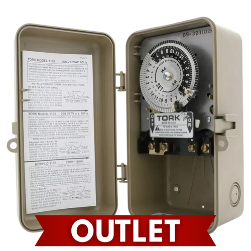 Interruptor Tiempo Horario Electromecánico 24 horas 40A 220V 1102 Tork Outlet