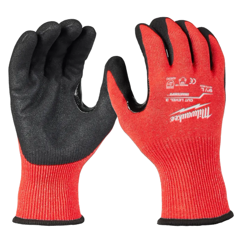Guantes Anticorte Nivel 3 con Nitrilo Talla Grande 48738632 Milwaukee